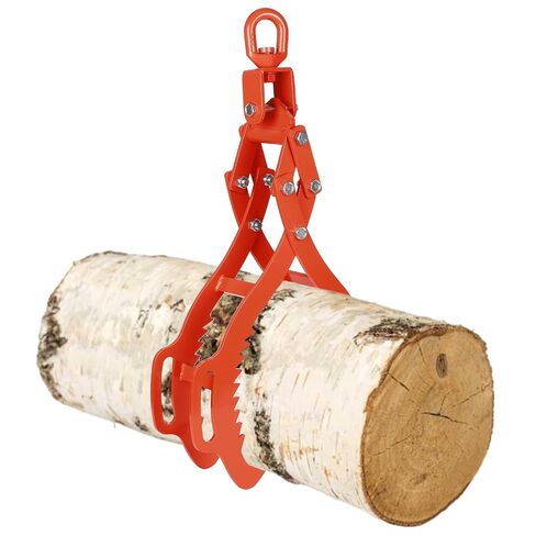 36 Inch Log Lifting Tongs, Heavy Duty Steel Swivel Dragging Tongs, 4 Claw Log Grabber Hook with Operating Handle, 3306LBS Capacity Upgraded Timber Claw Hook for Tractor ATVs Trucks Accessories in Saudi Arabia