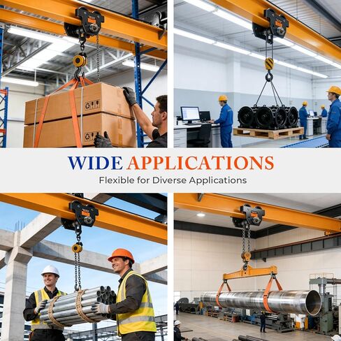 I Beam Trolley 3 Ton Manual Adjustable for I-Beam Flange Width 3.66" - 8.46", Overhead Push Beam Trolley Heavy Duty Dual Side Wheels, for Garage Hoist for Straight Curved I Beam in Kuwait