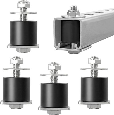 Unistrut Trolley Limit, Security Blocking from TOP to Bottom, Anti-Fall, Trolley Roller Wheels Limit, for All 1-5/8" Wide or Taller Strut Channel, for Garage/Industrial Hoist Systems (2 Pack) in Kuwait