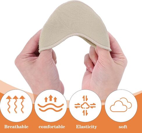 4 Pairs Toe Pads for Pointe Shoes, Cotton & Silicone Gel Ballet Toe Pads Breathable Pointe Shoe Toes Pad for Women Dancers High Heels in Saudi Arabia