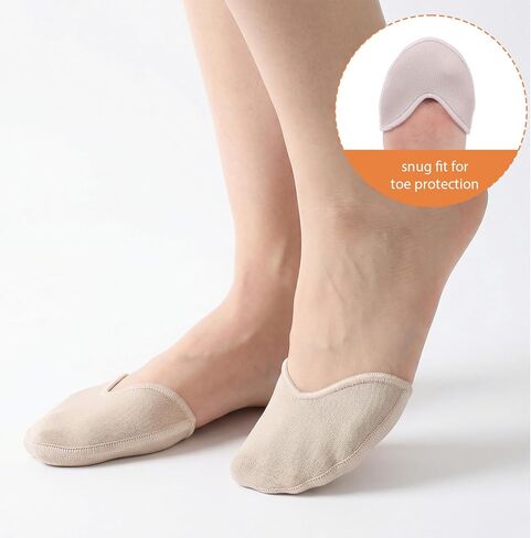 4 Pairs Toe Pads for Pointe Shoes, Cotton & Silicone Gel Ballet Toe Pads Breathable Pointe Shoe Toes Pad for Women Dancers High Heels in Saudi Arabia
