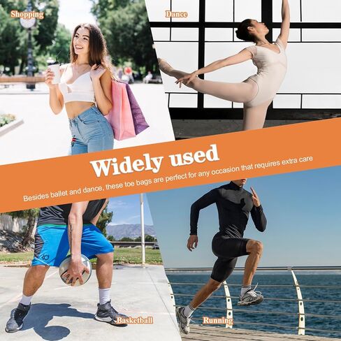4 Pairs Toe Pads for Pointe Shoes, Cotton & Silicone Gel Ballet Toe Pads Breathable Pointe Shoe Toes Pad for Women Dancers High Heels in Saudi Arabia