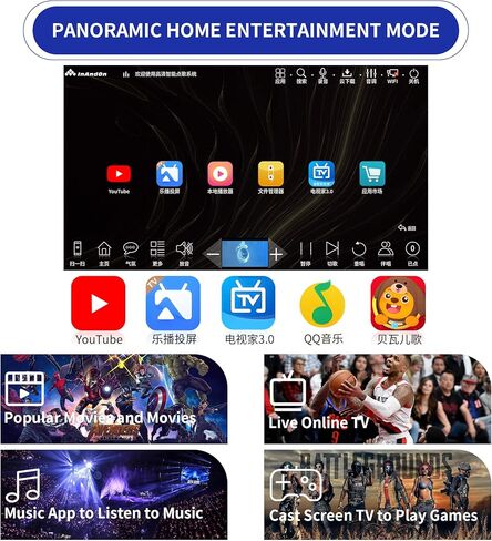 آلة كاريوكي صينية، جهاز تحكم عن بعد للهاتف بشاشة لمس 19 بوصة وسحابة التحكم في التطبيقات، تنزيل الأغاني الكل في واحد نظام كاريوكي مع ميكروفون لاسلكي، مشغل كاريوكي KTV للغناء لحفلات العائلة والمنزل in Kuwait