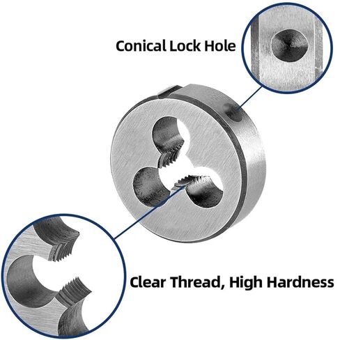 0-80 مجموعة الصنبور والقالب لليد اليمنى، 0-80UNF HSS ماكينة الصنبور والقالب المستدير in Kuwait