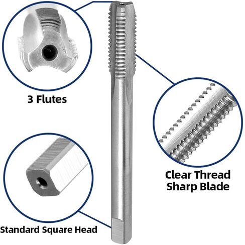 3/8"-24UNF Tap and Die Set Right Hand，3/8x24 HSS Machine Thread Tap & Round Die in Saudi Arabia