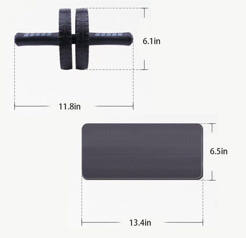 Ab Roller Wheel 2 Types Ab Roller No Noise Ab Wheel, Easy to Assemble, Abs Workout Equipment for Abdominal & Core Strength Training, Home Gym Exercise Wheels for Men & Women in Saudi Arabia