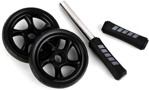 Ab Roller Wheel 2 Types Ab Roller No Noise Ab Wheel, Easy to Assemble, Abs Workout Equipment for Abdominal & Core Strength Training, Home Gym Exercise Wheels for Men & Women in Saudi Arabia