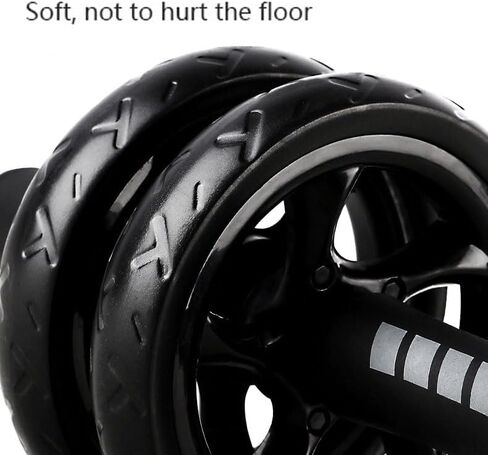 Ab Roller Wheel 2 Types Ab Roller No Noise Ab Wheel, Easy to Assemble, Abs Workout Equipment for Abdominal & Core Strength Training, Home Gym Exercise Wheels for Men & Women in Saudi Arabia