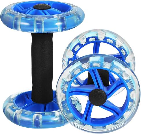 Twin-wheel Fitness Roller, Abdominal Strengthening Device for Men And Women, Blue, 7. 87 X 5. 51 X 5. 51 Inch in Saudi Arabia