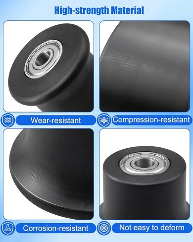 6 Pcs Rolling Seat Trolley Wheels Compatible with Bowflex Gym Models Blaze Classic Elite Motivator2 Pr1000 Sport Conquest Ultimate2 Schwinn Comp Revolution, Replacement Sliding Seat Bracket Roller in Saudi Arabia