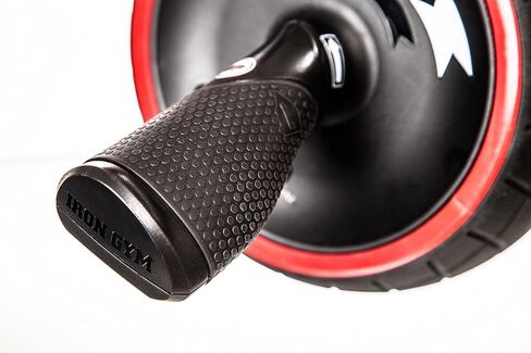 نظام تمارين البطن الكامل من آيرون جيم IRG013 Speed ​​Abs، عجلة دوارة للبطن، 9.4 × 3.6 × 7.9، أسود/أحمر in Kuwait