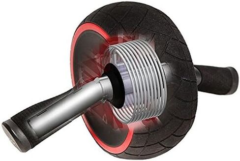 نظام تمارين البطن الكامل من آيرون جيم IRG013 Speed ​​Abs، عجلة دوارة للبطن، 9.4 × 3.6 × 7.9، أسود/أحمر in Kuwait