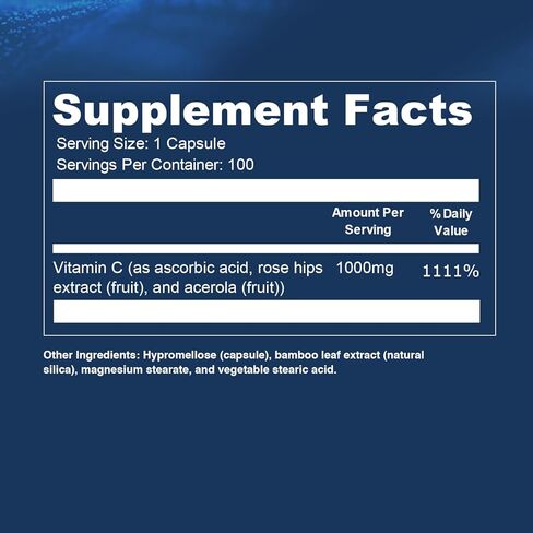 Opti + Vitamin C 1000mg Capsules | Buffered Vitamin C Time Release Essential Antioxidant, Immune System Support & Promotes Healthy Aging* | 100 capsules/100 Servings in Saudi Arabia