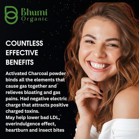 Coconut Based Activated Charcoal 500 mg, 60 Veg.Capsules, in Kuwait