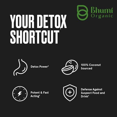 Coconut Based Activated Charcoal 500 mg, 60 Veg.Capsules, in Kuwait