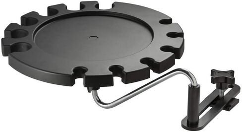 Lathe Tools Holder – Heavy-Duty Plastic Tray Holder w/Steel Pivot Arm –Round Lathe Turning Tool Holder w/12 Slots – Woodturning Tools Lathe Accessories – Tool Organizer for Lathe Chisels in Saudi Arabia