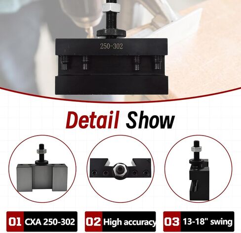 findmall CXA 250-302 Quick Change Boring Turning Facing Holder Steel CNC Tool Holder Fit for Tool Post 250-333 and 250-300 in Saudi Arabia
