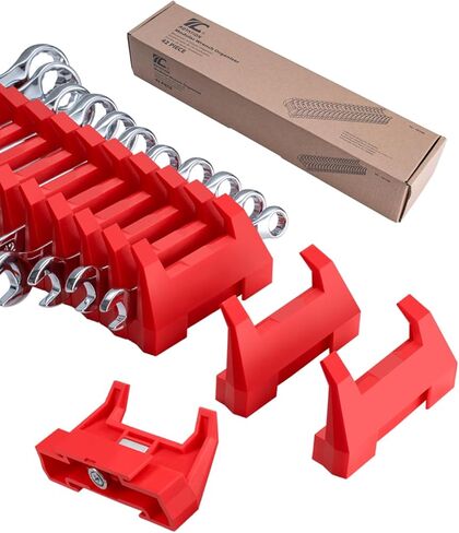 منظم مفاتيح ربط معياري مكون من 42 قطعة من ROTATION، رف مفتاح ربط مغناطيسي مع ملصقات SAE ومترية، تخزين أدراج الأدوات الاحترافية، حامل شبكة قابل للتوسيع in Kuwait
