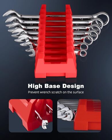 منظم مفاتيح ربط معياري مكون من 42 قطعة من ROTATION، رف مفتاح ربط مغناطيسي مع ملصقات SAE ومترية، تخزين أدراج الأدوات الاحترافية، حامل شبكة قابل للتوسيع in Kuwait