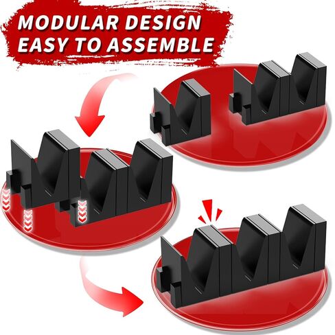 8Pcs Wrench Organizer Rack, Modular Toolbox Drawer Organizer for Ratchets & Sockets | No Assembly Needed, Interlocking Design Holds Combination Wrenches, Pliers, Files | Secure Tool Storage Solution in Saudi Arabia