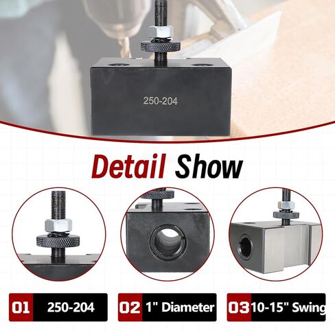 findmall BXA #4 Quick Change Heavy Duty Boring Bar Holder 250-204 Fit for 10-15" Swing Dia BXA Tool Holder in Saudi Arabia