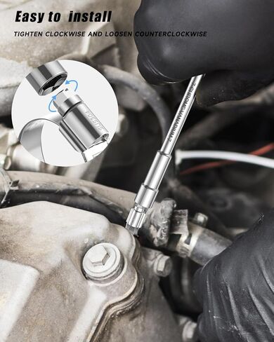 120 قطعة 5/16 بوصة إلى 2 بوصة (8 مم - 50 مم) مجموعة مشابك خرطوم شديدة التحمل، مشبك خرطوم محرك ترس دودي من الفولاذ المقاوم للصدأ SEKSUALA 304، مشبك أنابيب خط الوقود المعدني للسباكة والسيارات والتطبيقات الميكانيكية in Kuwait