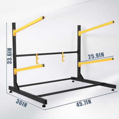 Kayak Storage Rack, Freestanding Kayak Racks for Garage, Heavy Duty Adjustable Kayak Stand Indoor Outdoor Storage Rack for Kayaks, Canoes, Surfboard & Paddleboard in Saudi Arabia