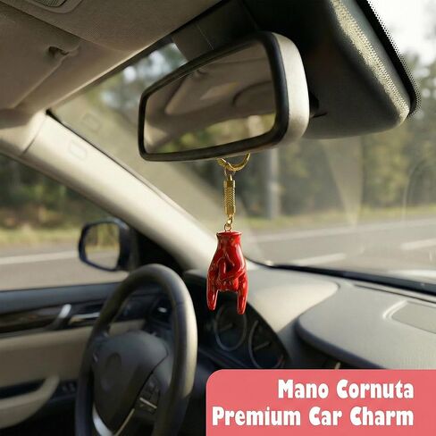 سلسلة مفاتيح Malocchio Charm - عين الشر الإيطالية - حمراء مع سلسلة شريط ذهبي - مجموعة إيطاليا من حلقات المفاتيح in Kuwait