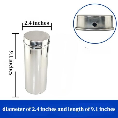Stainless Steel Petri Dish Cylinder Pipette Sterilizing Tube Canister for High-Temperature Sterilization of Laboratory -9 Inch in Saudi Arabia
