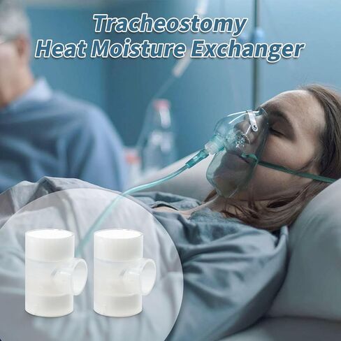 50 Pcs Tracheostomy Supplies HME for Tracheostomy CPAP HME Filters for Humid CPAP Humidifier HME Filters for CPAP Individually Package Sterilized in Kuwait