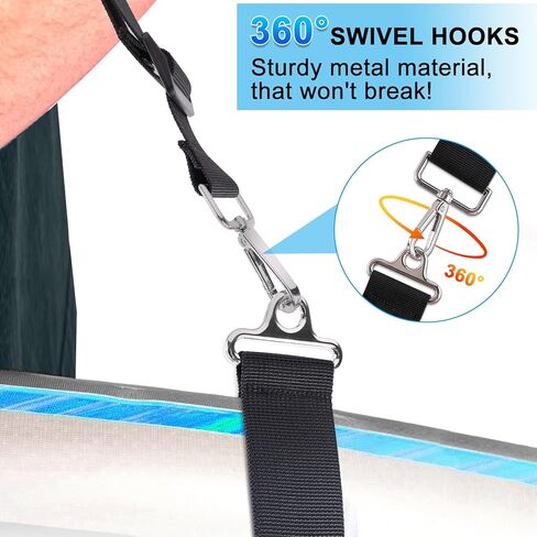 CHERAINTI Paddle Board Carrying Strap, Adjustable Carry Strap with Padded Shoulder Sling, Hands-Free Paddle Board Accessories in Kuwait