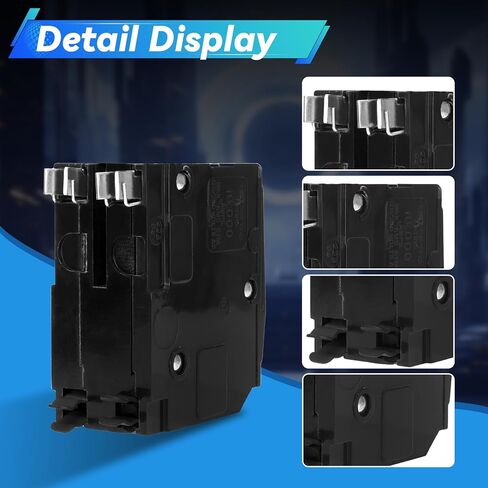 QO2100CP 100-Amp 2-Pole Circuit Breaker - Compatible with SD QO Load Centers, CSEDs, and NQOD Panel Boards, Rated 120/240 VAC, 10kA, Plug-in Mount, Visi-Trip Indicator in Saudi Arabia