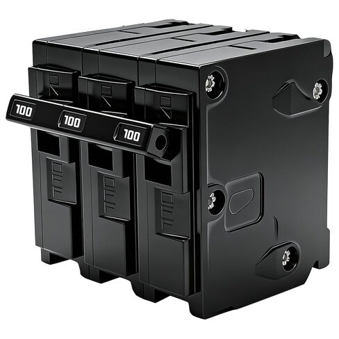 Q3100 Circuit Breaker, 3 Pole 100-Amp, 120/240v, Fit for Siemens Type EQ, EQL, SEQ, EQG, PL and ES Series loadcentres. Plug-in Standard Circuit Breaker,Thermal Magnetic Protection. in Kuwait