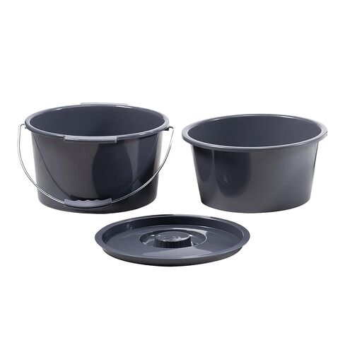 Dynarex Bariatric Bedside Commode Bucket, Splash Guard and Lid Only, 10 qt, 7.89 x 11.82 x 11.82(in), Compatible with Dynarex Bariatric Commode 10375 in Saudi Arabia
