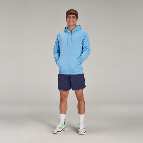 CHAMPRO Lineup Fleece Hoodie, Youth Large, Light Blue in Saudi Arabia