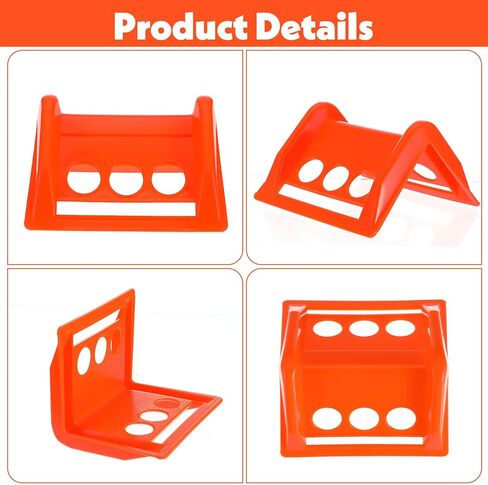 20 Pack Flatbed Edge Protectors, Edge Corner Tie Down Protector for Up to 4 Inch Straps, Protects Cargo Edges, Flatbed Accessories Plastic Protector in Saudi Arabia