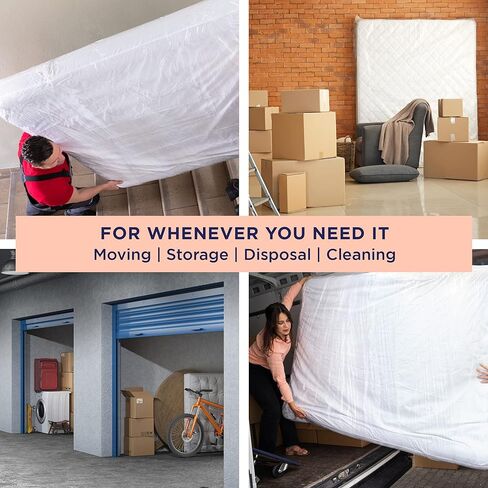 أكياس مرتبة الترا بلوك للتنقل أو التخزين - غطاء بلاستيكي سعة 6 مل، مقاوم للتمزق والثقب، مقبض غير قابل للانزلاق، حقيبة سميكة للغاية بالحجم الكامل in Kuwait