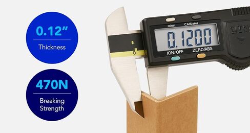12" x 2" x 2", .12Ga - 100/Pack Cardboard Edge Protectors – V-Boards for Shipping & Packing, Corner Protectors for Pallet in Saudi Arabia