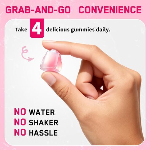 Creatine for Women, 5000mg Creatina Monohidratada Gummies with Collagen & BCAAs for Muscle Recovery, Energy & Skin, Chewable Post-Workout Supplement, Sugar-Free, No Bloating, 4 Gummies Per Day in Saudi Arabia