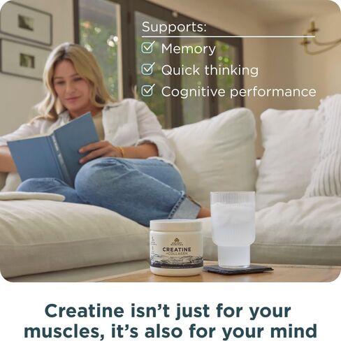 Ancient Nutrition Creatine + Collagen - قوة العضلات، كتلة الجسم الهزيل، راحة المفاصل والدعم المعرفي - يتضمن 5 جرام من الكرياتين مونوهيدرات للنساء، 30 حصة in Saudi Arabia
