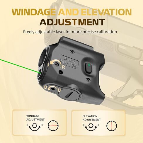 مجموعة ليزر WARRIORLAND Pistol Light Laser Combo، متوافقة مع Springfield Hellcat، لا تناسب Hellcat Pro، مصباح LED تكتيكي مدمج مثبت على الزناد 150 لومن وضوء ليزر أخضر، مؤشر الطاقة، SLL-118G in Saudi Arabia