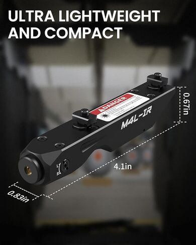 Votatu M4L- IR Laser Sight for Rifle Compatible with M-Lok Rail, Ultra Low-Profile Tactical Infrared Laser with Strobe Function Magnetic Rechargeable in Saudi Arabia