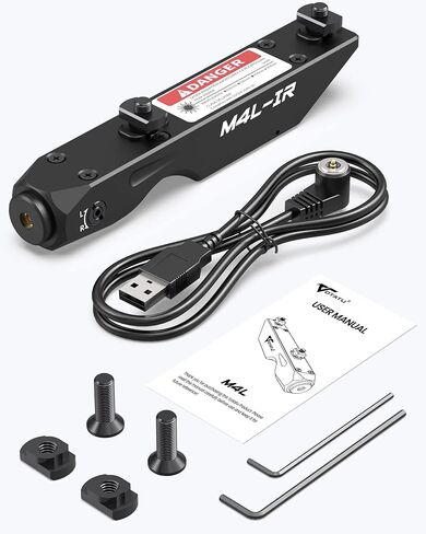 Votatu M4L- IR Laser Sight for Rifle Compatible with M-Lok Rail, Ultra Low-Profile Tactical Infrared Laser with Strobe Function Magnetic Rechargeable in Saudi Arabia