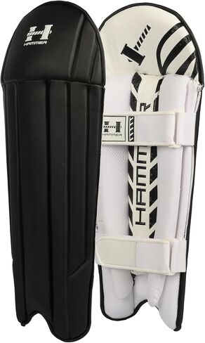 Hammer Black Edition Wicket Keeping Pads - Black in Kuwait