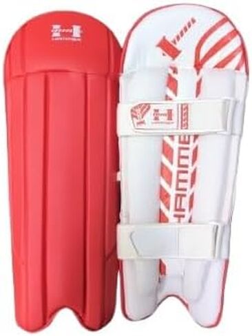 Hammer Black Edition Wicket Keeping Pads - Red in Kuwait