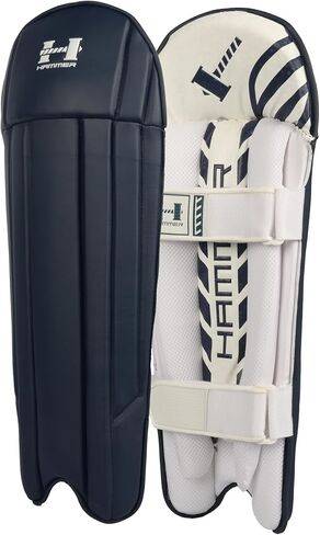 Hammer Black Edition Wicket Keeping Pads - Navy in Kuwait
