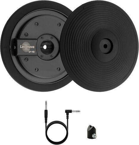 لوحة الصنج الطبلة الإلكترونية مقاس 9 بوصة بمنطقتين | سطح مطاطي كامل للتأرجح الواقعي | متوافق مع سلسلة رولاند CY in Kuwait