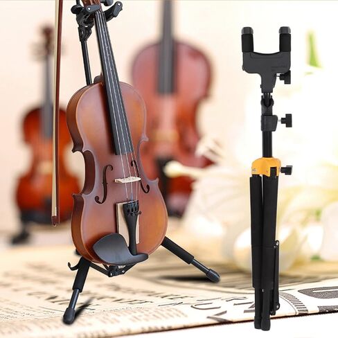 Violin Stand, Folding Lightweight Stable Portable Adjustable Self Locking Violins Holder Telescopic for Storing for Fixing in Saudi Arabia