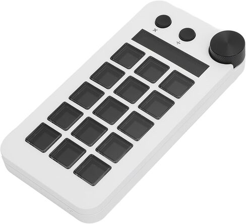 Diyeeni Stream Controller, Macro Keypad for Streaming with 18 Programmable Keys, Customizable Visual AI Pad, Works with OBS, PC and (White) in Saudi Arabia