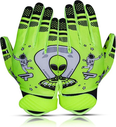 Premium Football Gloves for Kids Youth & Adults-Premium Sticky Receiver with Adaptive Fit Technology-Ultra-Grip Performance in Kuwait